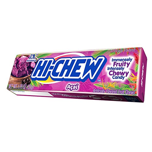Hi-Chew Sensationally Chewy Japanese Fruit Candy, Green Apple 1.76 Ounce (Pack of 10) - Acai - 1.76 Ounce (Pack of 10)