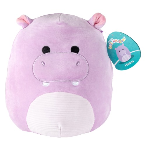 Squishmallows 10" Hanna The Purple Hippo Plush - Offical Kellytoy New 2023 - Cute and Soft Hippo Stuffed Animal Toy - Great Gift for Kids