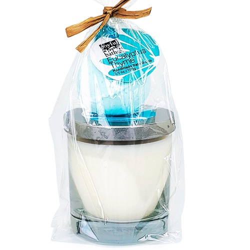 Candle & Bath Bomb - Eucalyptus Thyme