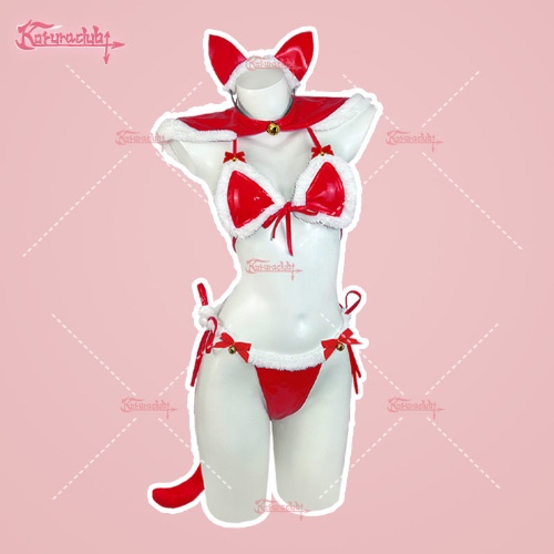 Cosplay Xmas Kitty Kawaii Lingerie KO34 （5-Piece Set） | Free Size（Suitable Size From S To XL）