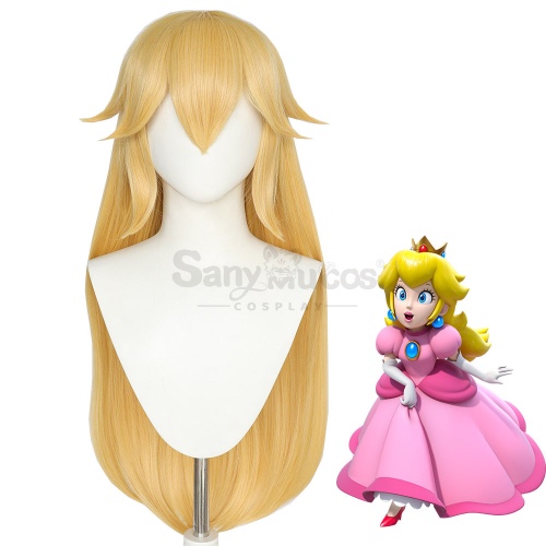 【In Stock】Anime The Super Mario Bros. Movie Cosplay Princess Peach Cosplay Wig