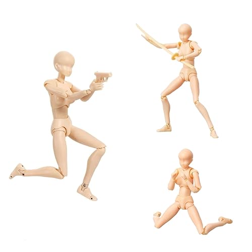 Artists Manikin Drawing Figure Mannequin,Cool Action Figure Stop Motion Figure with Joints,Art Drawing Model Human Body for Sketching Supplies,Painting,Artists,Decoration (Flesh,Female) - Flesh High Female