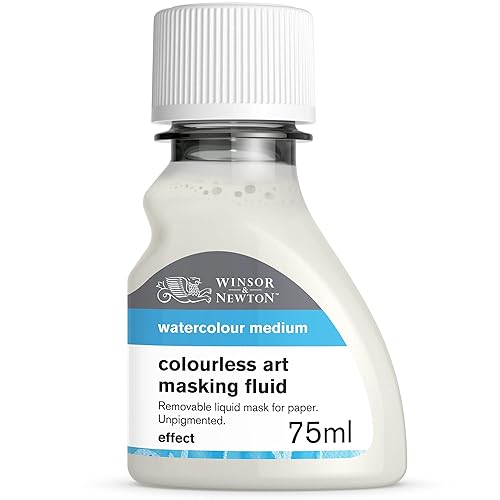Winsor & Newton Watercolor Medium, Art Masking Fluid, Colourless, 75ml (2.5-oz) bottle - 2.5-oz Bottle - Art Masking Fluid, Colourless
