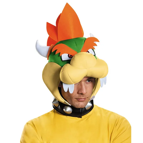 Disguise Men's Bowser Headpiece Costume Accessory - Adult