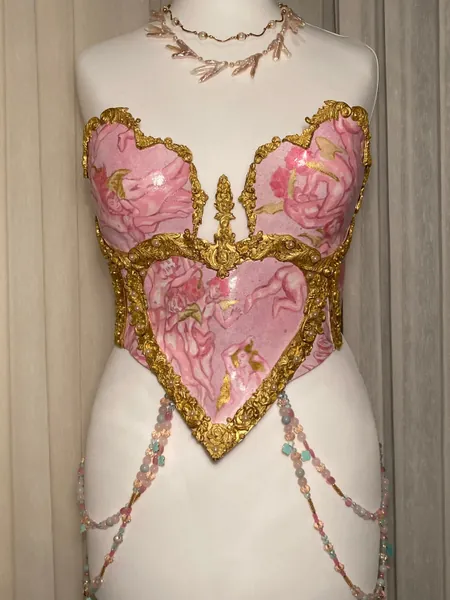 Custom Porcelain Corset with Beading