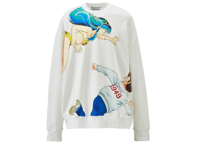 Urusei Yatsura Onitsuka Tiger LAMU SWEAT TOP Special Collaboration L Size Lum