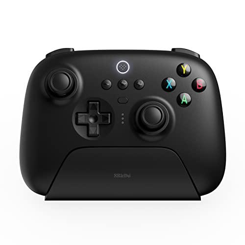 8BitDo Ultimate 2.4g Wireless Controller With Charging Dock, 2.4g Controller for PC, Android, Steam Deck & iPhone, iPad, macOS and Apple TV (Black) - Black