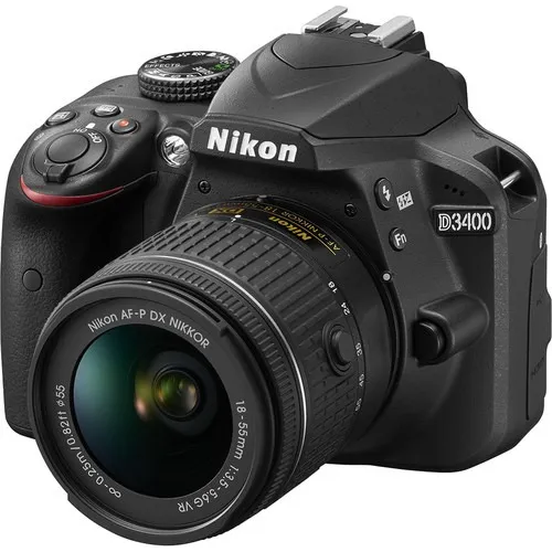 Nikon D3400 DSLR Camera with 18-55mm Lens (Black)