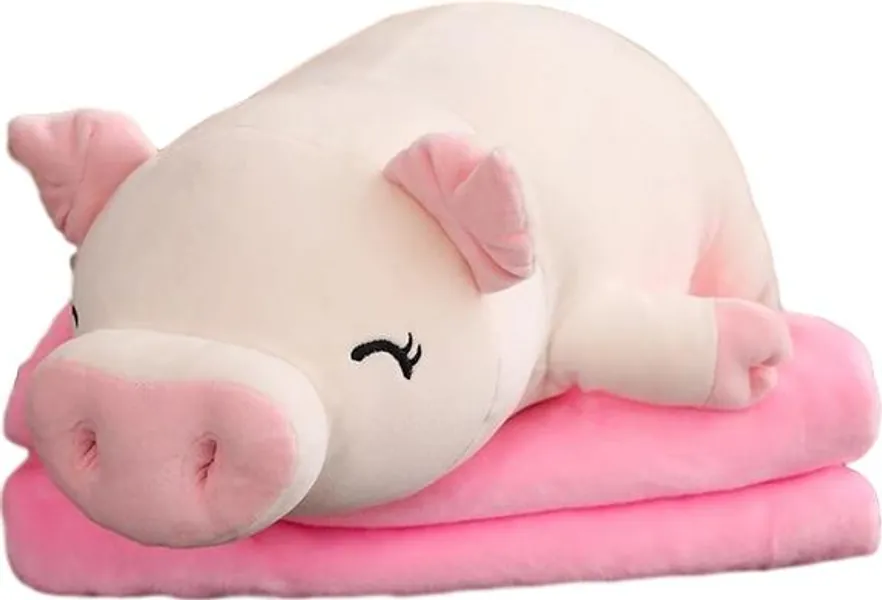 Pat the Piggy Plush (4 VARIANTS, 4 SIZES) by Subtle Asian Treats - Happy White Pig / 16" / 40 cm