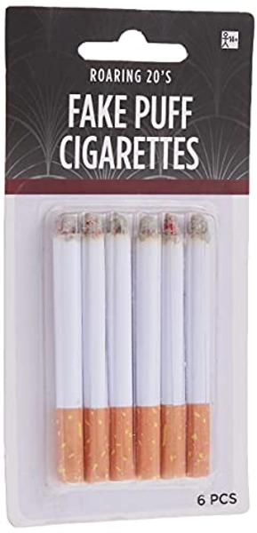 Amscan Fake Puff Cigarettes - 3 1/4', 6 Pcs