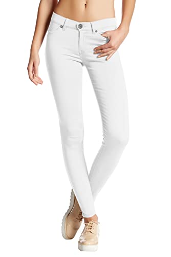Hybrid Womens Hyper Ultra Stretch Comfy Boot Cut and Skinny Leg Work Casual Pants - 3X - Skinny - White