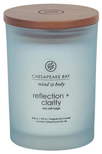 Chesapeake Bay Candle Scented Candle, Reflection + Clarity (Sea Salt Sage), Medium, Home Décor - Reflection + Clarity (Sea Salt Sage) - Medium Jar
