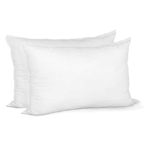 Pillow Insert 14" x 24" Polyester Filled Standard Cover (2 Pack) 