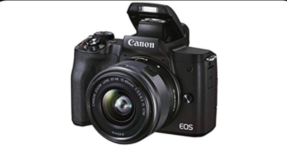 Canon EOS M50 Mark II + EF-M 15-45mm is STM Kit Black