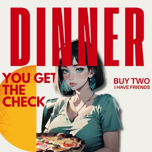 Buy me dinner ‧₊˚ ⋅ 𓐐𓎩 ‧₊˚ ⋅ 👭🏻($50)