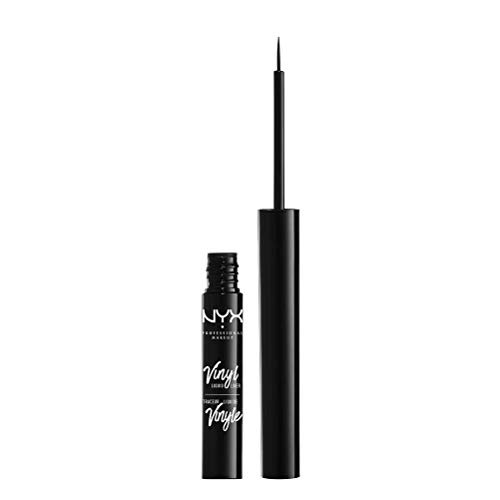 NYX PROFESSIONAL MAKEUP Vinyl Liquid Liner, Black, 0.068 Fluid Ounce - Vinyl Black - Eyeliner