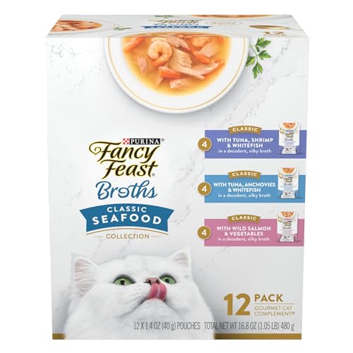Purina Fancy Feast Wet Cat Food Broth (Pack of 12)
