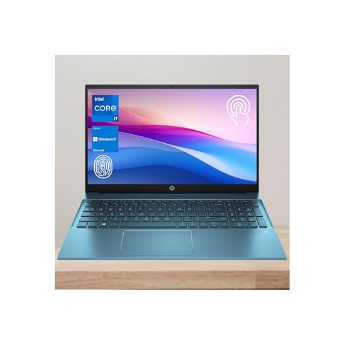 HP Pavilion 15t-eg300 Laptop, 15.6" FHD Touchscreen Display, Intel Core i7-1355U Processor, 64GB RAM, 4TB SSD, Webcam, FP Reader, HDMI, Wi-Fi 6, Windows 11 Home, Forest Teal - 64GB RAM | 4TB SSD
