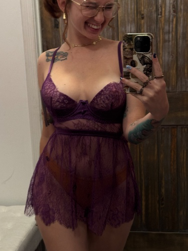 purple nightgown