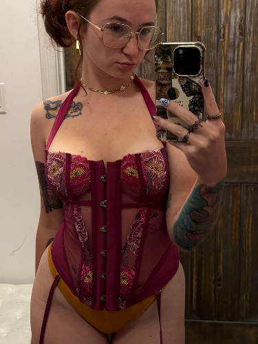 wine corset lingerie