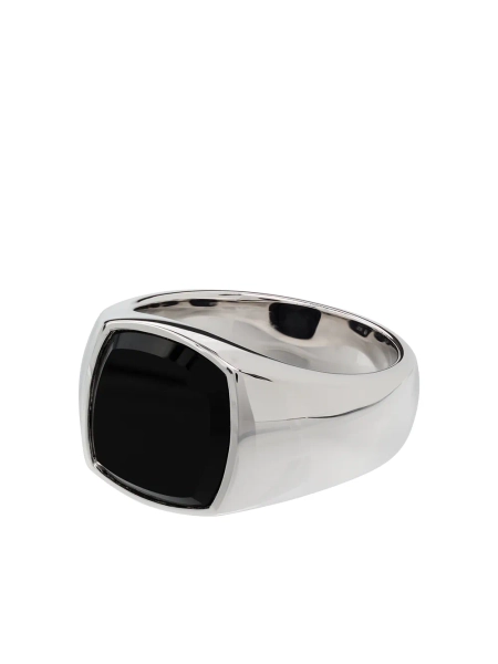 Tom Wood onyx square signet ring | 52