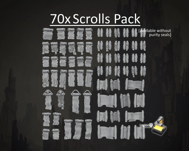 70x Miniature Scrolls Oaths