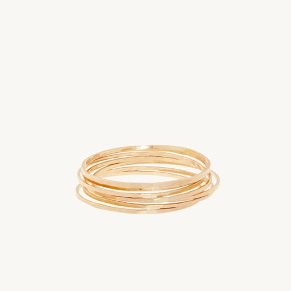 Threadbare Gold Stacking Ring