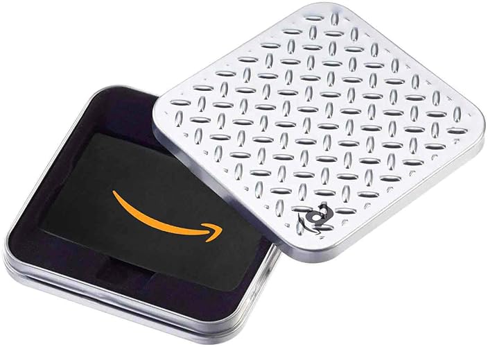 Amazon.co.uk Gift Card for Custom Amount in a Snowflake Tin - FREE One-Day Delivery - 0 - Diamond Plate Tin