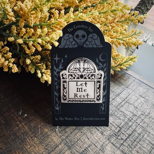 Let Me Rest Silver Enamel Pin | Default Title