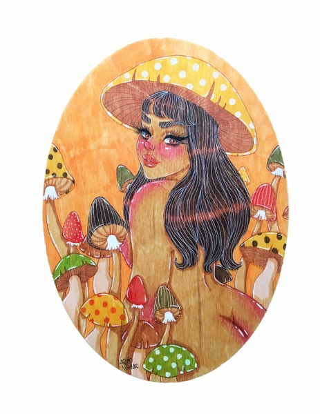 Brunette Mushy Prints