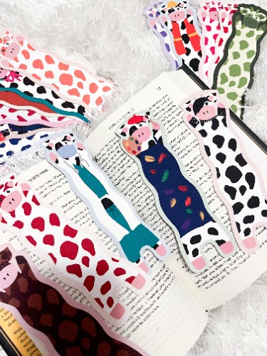 Wavy Cow Bookmarks | MYSTERY 12 PACK
