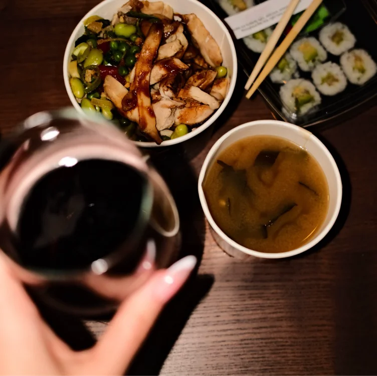 sushi + wine night 