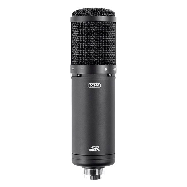 Stage Right by Monoprice LC200 Large 34mm Diaphragm Multi-Pattern Studio Condenser Microphone with Pad/Filter and Shock Mount