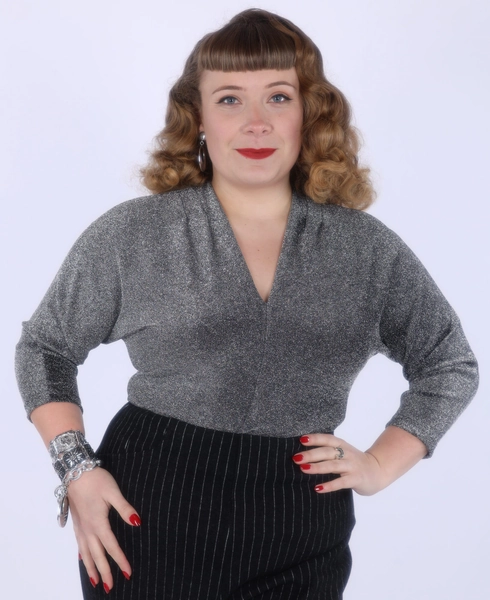 Top in Silver Lurex