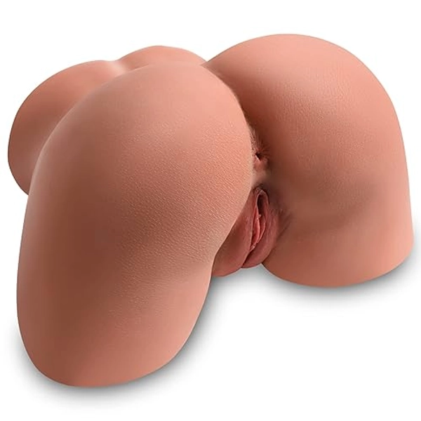 Lifelike Sex Doll Male Masturbator Realistic Big Butt Pocket Pussy Ass with Vagina Anal Sex Stroker, Female Body Torso Hip Adult Love Doll Male Sex Toys for Men Masturbation Wheat Skin, 14LB