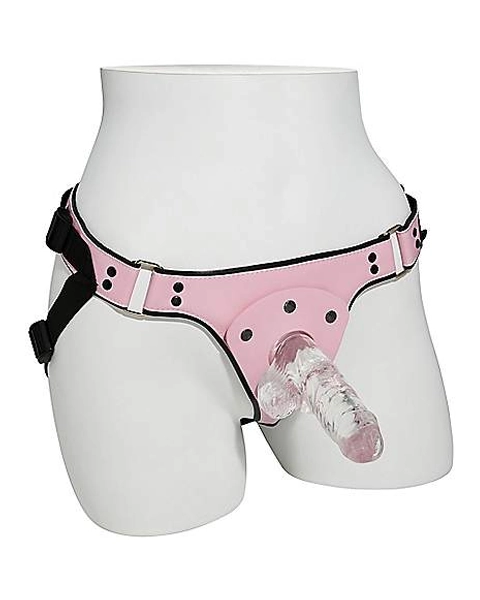 Let's Ride Pink Strap-On Dildo Set 6 Inch - Hott Love Extreme