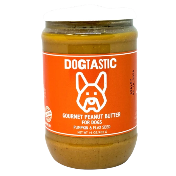 Dogtastic Gourmet Peanut Butter for Dogs - Pumpkin Flavor