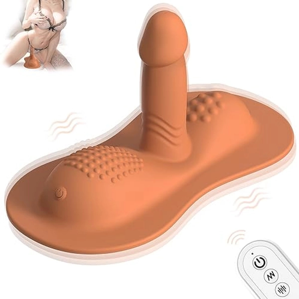 Women Sex Toys Sit and Ride Vibrators Dildo with 10 +10 Vibrating Modes, REYHKINO Remote Control Vibrator Clit Anal G Spot Double Stimulator, Monster Dildo Adult Sex Toy Games for Women Men Couples
