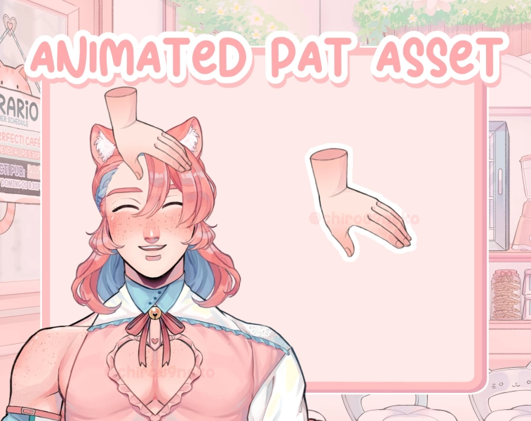 Animated Pat Asset for Vtuber! | For Vtube Studio | streaming
