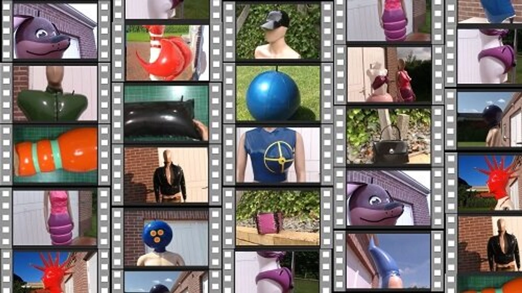 Workshop inflatable latex rubber clothing and objects