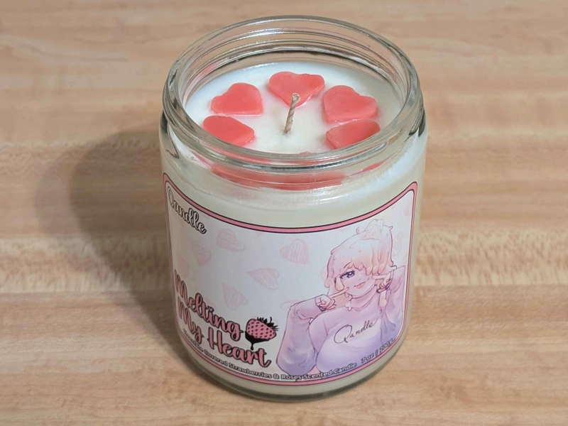 Melting My Heart Candle - Wooden