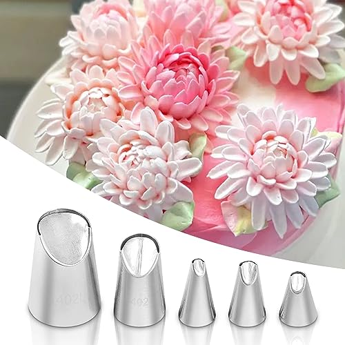 5 Pieces Flower Piping Tips