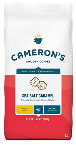 Cameron's Coffee Roasted Ground Coffee Bag, Flavored, Sea Salt Caramel, 32 Ounce, (Pack of 1) - Sea Salt Caramel - 2 Pound (Pack of 1)