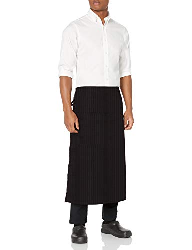 Apron- One Size - Red/Blk Pinstripe