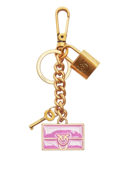 padlock enamel keyring | One Size