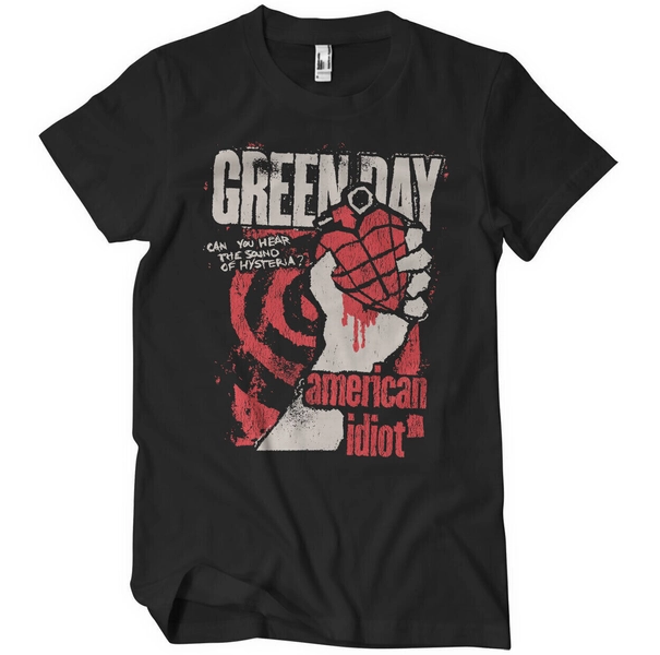 Officially Licensed Green Day - American Idiot Spiral Arm Mens T-Shirt