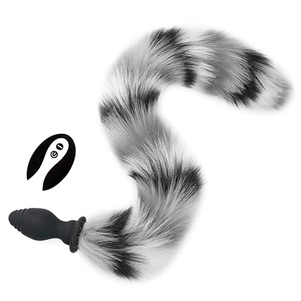 Fox Tail, Butt Plug with Smooth Long Fox Tail Anal Sex Toys Role Play Flirting Animal Tail/Anal Plug Fox Tail Sex Toys for Women/Cosplay Play-Mix Colors3