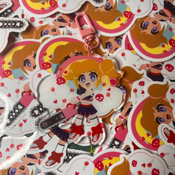 Lollipop Chainsaw Juliet Starling Keychain