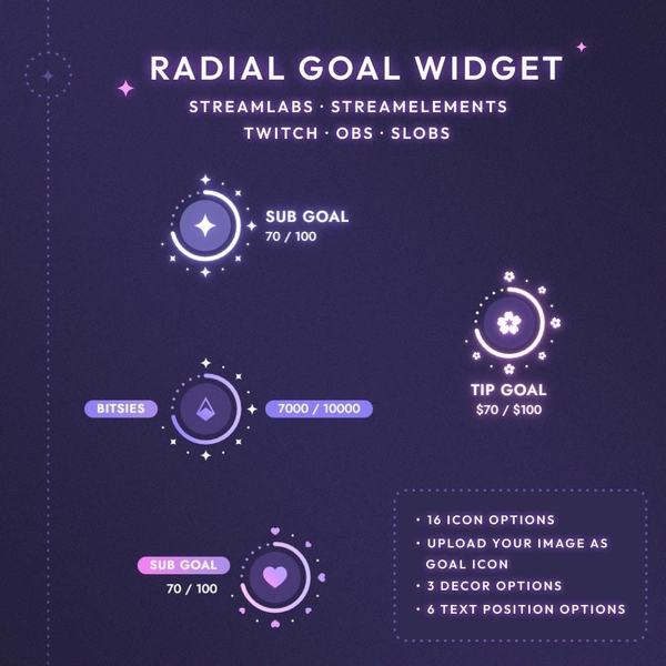 Round goal widget | Twitch