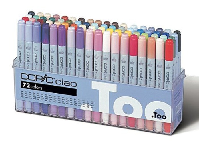 Copic Premium Artist Markers - 72 color Set A - Intermediate Level - Brand New